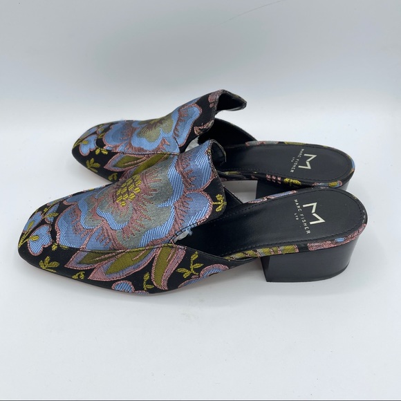 MARC FISHER Lailey Brocade Block Heel Mules - Picture 4 of 5